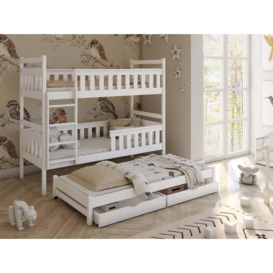 Kors Bunk Bed with Trundle and Storage - Grey Matt Without Mattresses - thumbnail 3