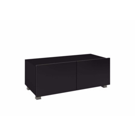 Calabrini TV Cabinet 100cm - Black Gloss 100cm