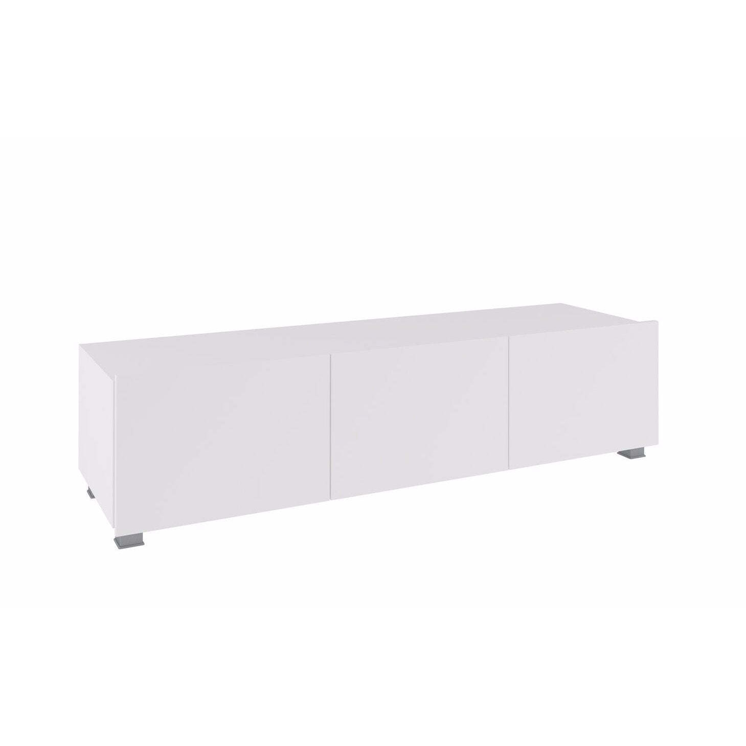 Calabrini TV Cabinet 150cm - White Gloss 150cm - image 1