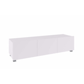 Calabrini TV Cabinet 150cm - White Gloss 150cm