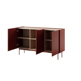Frisk Sideboard Cabinet 144cm - Red 144cm - thumbnail 2
