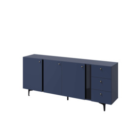 Milano Sideboard Cabinet 200cm - Navy 200cm