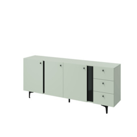 Milano Sideboard Cabinet 200cm - Sage Green 200cm - thumbnail 1