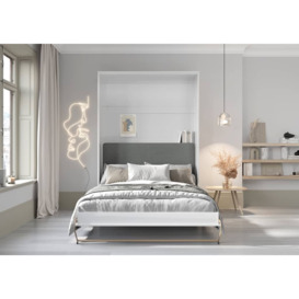 CP-12 Optional Headboard For CP-01 Vertical Wall Bed Concept 140cm - White Boucle Beige - thumbnail 2