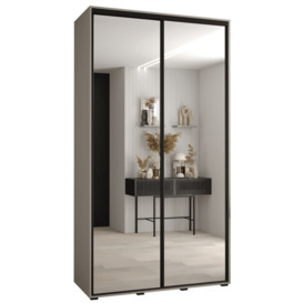 Dakota II Sliding Door Wardrobe 140cm - Cashmere 140cm