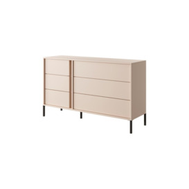 Dast Chest Of Drawers 137cm - Beige 137cm - thumbnail 1