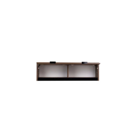 Denver 14 Wall Hung Cabinet 120cm - White Oak / White Gloss 120cm - thumbnail 3
