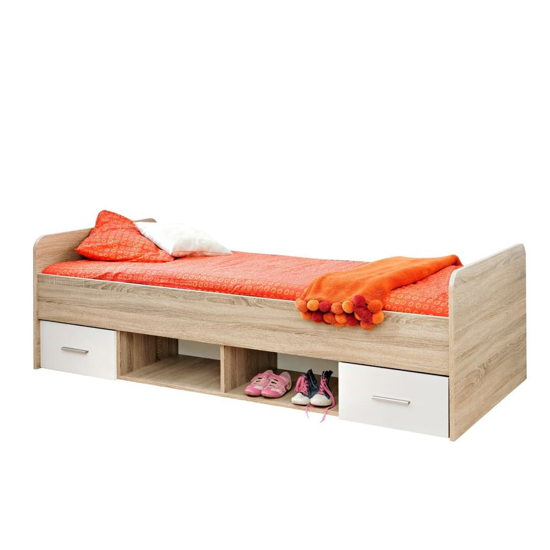Dino DI-04 Bed with Drawers - Oak Sonoma 90 x 200cm - image 1