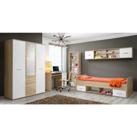Dino DI-04 Bed with Drawers - Oak Sonoma 90 x 200cm - thumbnail 3