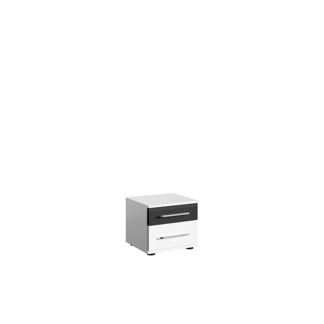 Dublin Bedside Cabinets 43cm [Set Of Two] - White 43cm - image 1