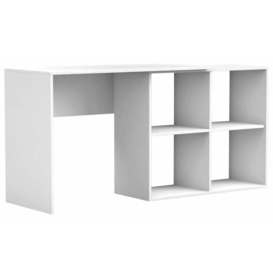 Duo Adjustable Computer Desk 153cm - White Matt 153cm