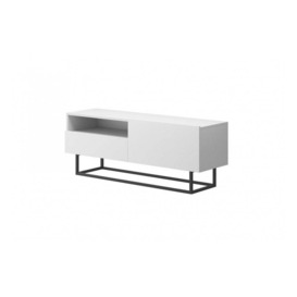 Enjoy TV Cabinet with Drawer 120cm - White Matt 120cm