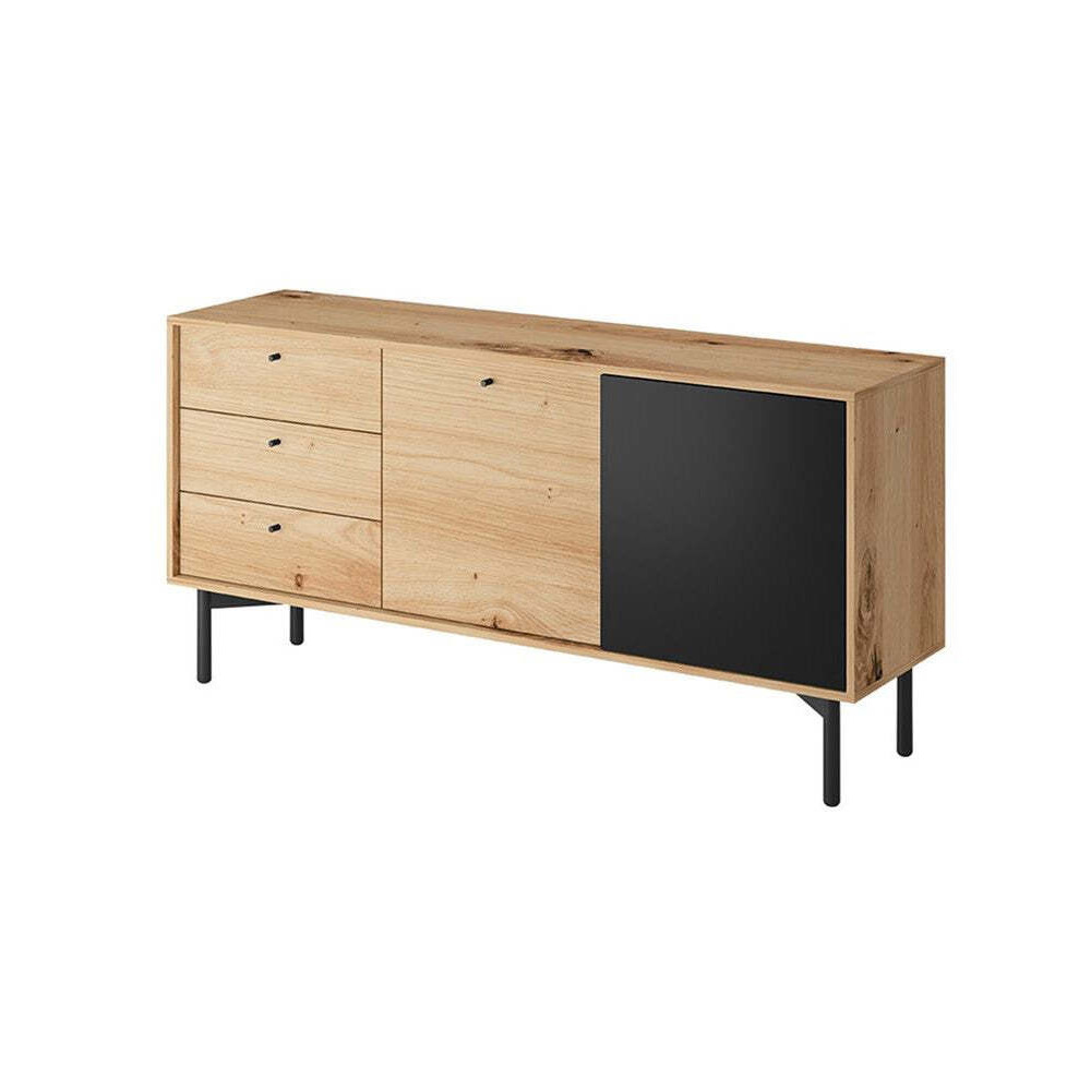 Flow Large Sideboard Cabinet 151cm - Oak Artisan 151cm - image 1