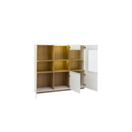 Futura FU-06 Display Cabinet 150cm - White Gloss 150cm - thumbnail 2