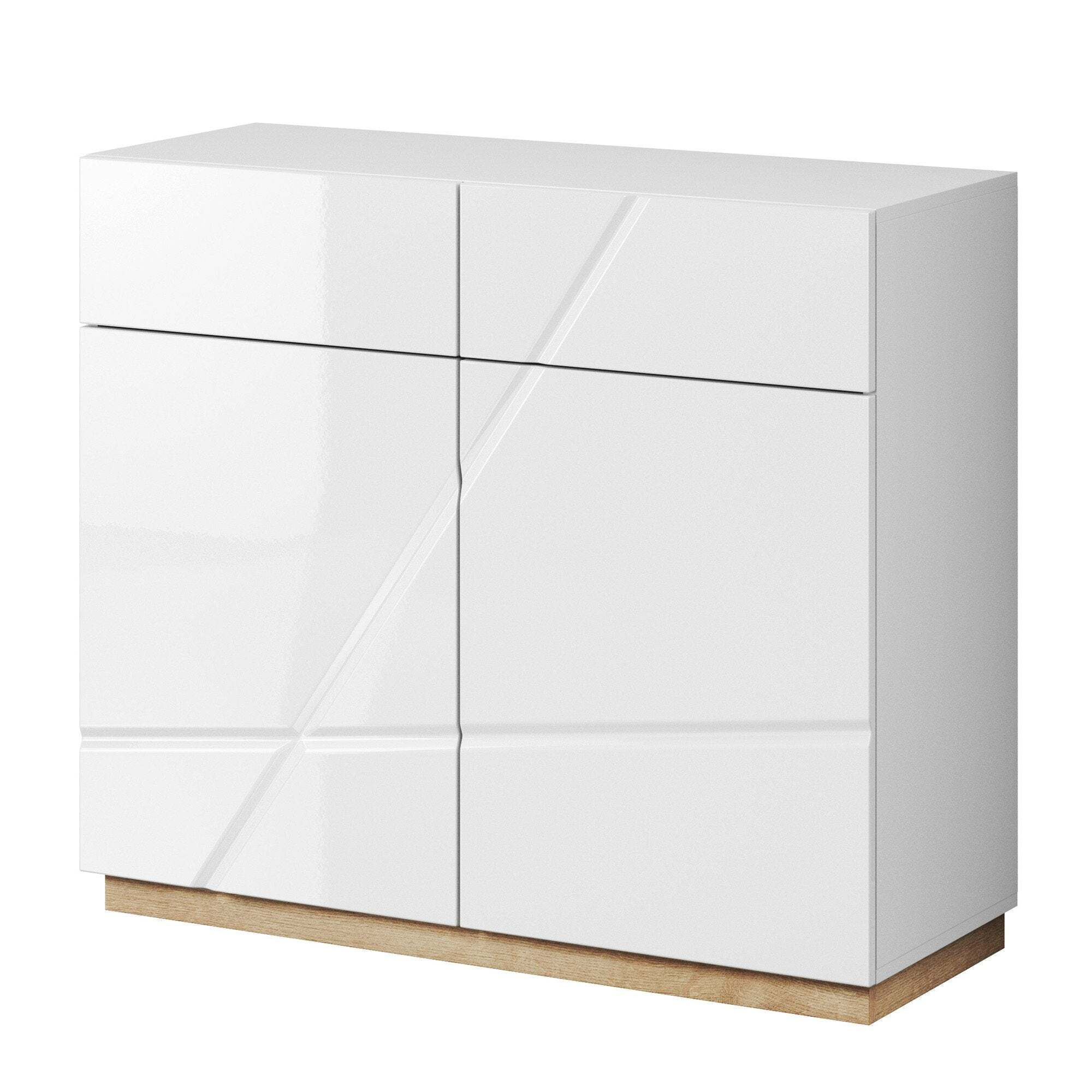 Futura FU-15 Sideboard Cabinet 100cm - White Gloss 100cm - image 1