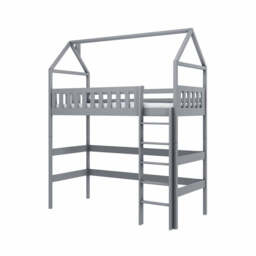 Otylia Wooden Loft Bed - Grey Without Mattress - thumbnail 5