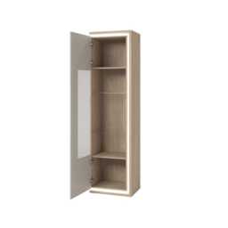 Dore 17 Tall Display Cabinet 55cm - Cashmere 55cm - thumbnail 3