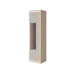 Dore 17 Tall Display Cabinet 55cm - Cashmere 55cm - thumbnail 2