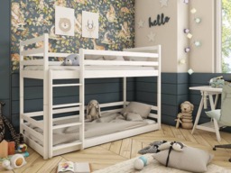Wooden Bunk Bed Mini - Cinnamon Foam/Bonnell Mattresses - thumbnail 4