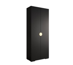 Inova IV Hinged Door Wardrobe 100cm - Black 100cm - thumbnail 7