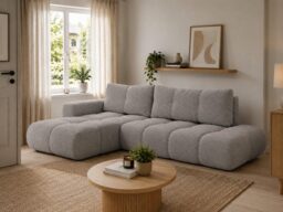 Corner Sofa Bed Soho - Green 286cm Right - thumbnail 3