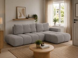 Corner Sofa Bed Soho - Green 286cm Right - thumbnail 4