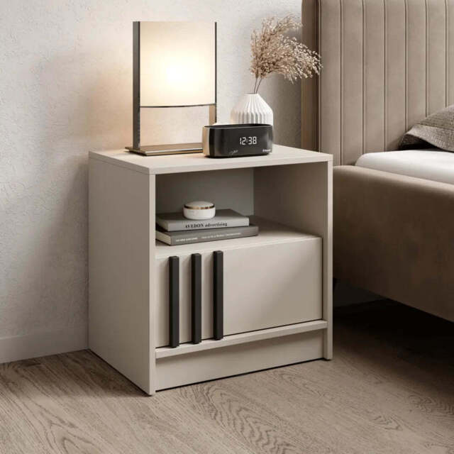 Nelly Bedside Table 51cm - Cashmere - image 1