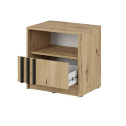 Nelly Bedside Table 51cm - Cashmere - thumbnail 6