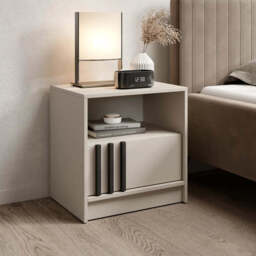 Nelly Bedside Table 51cm - Cashmere
