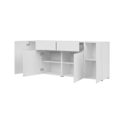 Visby Sideboard Cabinet 195cm - White 195cm - thumbnail 6