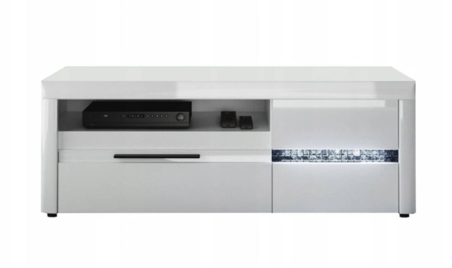 Mosaic 05 TV Cabinet with Drawers - White Gloss 150cm - image 1
