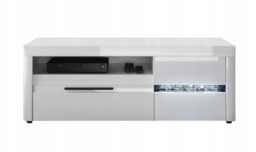 Mosaic 05 TV Cabinet with Drawers - White Gloss 150cm