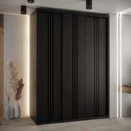Cannes VI Sliding Door Wardrobe 170cm - White 170cm - thumbnail 8