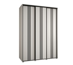 Cannes VI Sliding Door Wardrobe 170cm - White 170cm - thumbnail 6