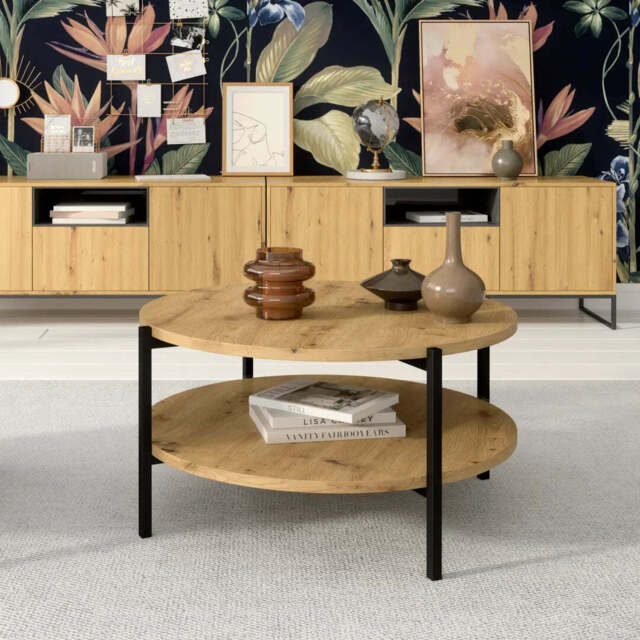Sigma B Coffee Table 84cm - Oak Artisan 84cm - image 1