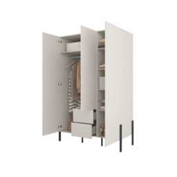 Yukon Hinged Door Wardrobe 139cm - Cashmere 139cm - thumbnail 2