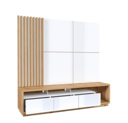 "Celine 09 Entertainment Unit For TVs Up To 75"" - Black 200cm" - thumbnail 5