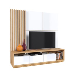 "Celine 09 Entertainment Unit For TVs Up To 75"" - Black 200cm" - thumbnail 6