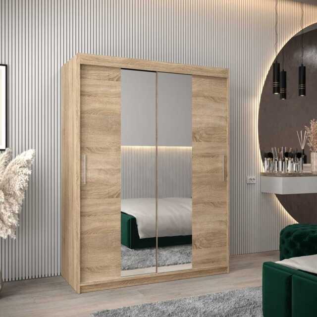 Tokyo I Sliding Door Wardrobe 150cm - Oak Sonoma 150cm - image 1