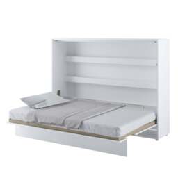 BC-04 Horizontal Wall Bed Concept 140cm - White Gloss 140 x 200cm - thumbnail 3