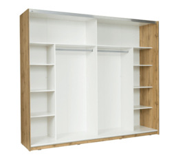 Wood WD11 Sliding Door Wardrobe 200cm - Oak Wotan 200cm - thumbnail 2