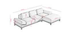 Woodstock Corner Sofa - 309cm 177cm Left - thumbnail 5