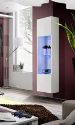 Fly 42 Tall Display Cabinet 40cm - White Gloss 40cm - thumbnail 2