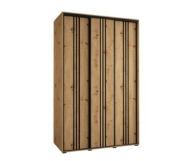 Cannes VI Sliding Door Wardrobe 160cm - White 160cm - thumbnail 6
