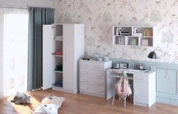 Smyk SM-09 Wall Shelf 110cm - White Matt 110cm - thumbnail 4