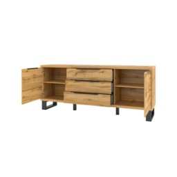 Halle 25 Sideboard Cabinet 200cm - Oak Wotan 200cm - thumbnail 3