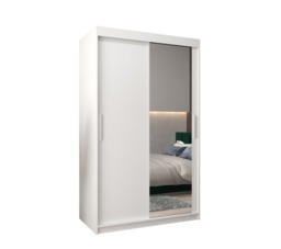 Tokyo II Sliding Door Wardrobe 120cm - White 120cm - thumbnail 6