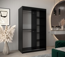 Tokyo II Sliding Door Wardrobe 120cm - White 120cm - thumbnail 4
