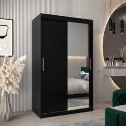 Tokyo II Sliding Door Wardrobe 120cm - White 120cm - thumbnail 2