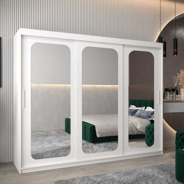 Uppsala T3 Sliding Door Wardrobe 250cm - White 250cm - image 1